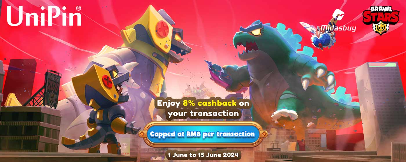 Unlock Exclusive Cashback with UniPin Credits on Brawl Stars! (MY)